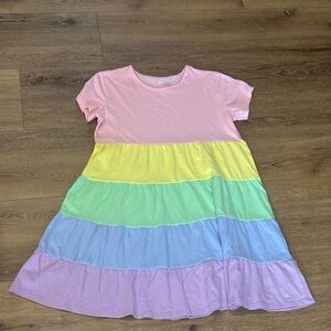 Celebrate It Pastel Rainbow Kids Dress